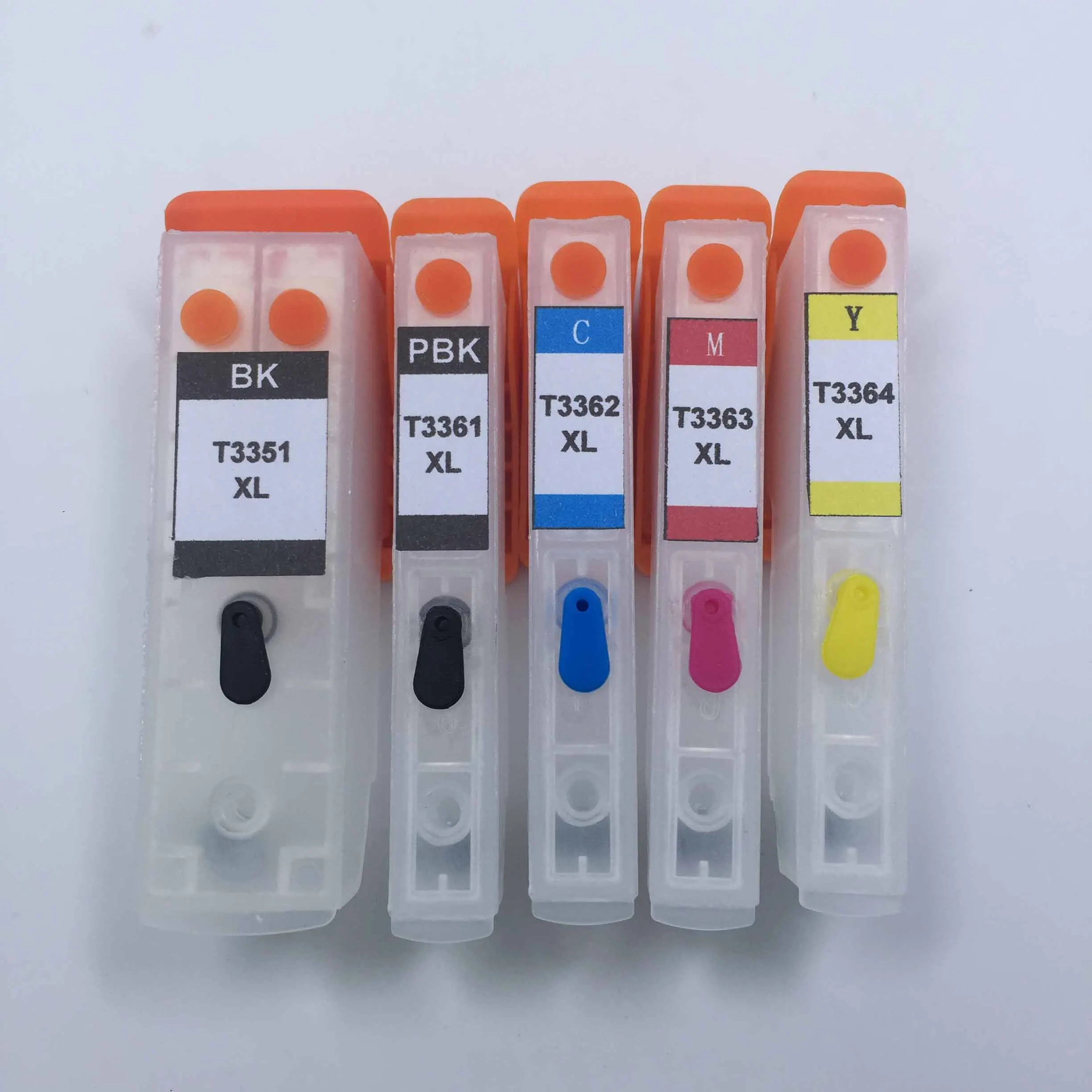 YOTAT T33XL перезаправляемый картридж T3351 T3361-T3364 для Epson XP530 XP630 XP635 XP830 XP540 XP640 принтер - Цвет: Empty cartridge