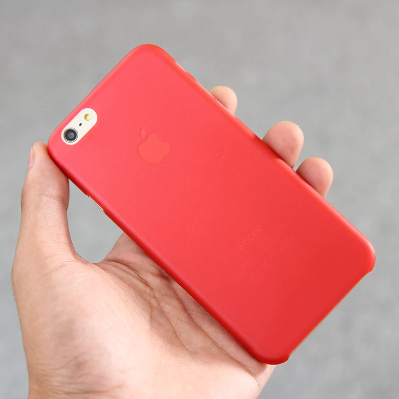 10 видов цветов ультра тонкий матовый чехол для телефона iPhone 6 6s 5 5S Прозрачная