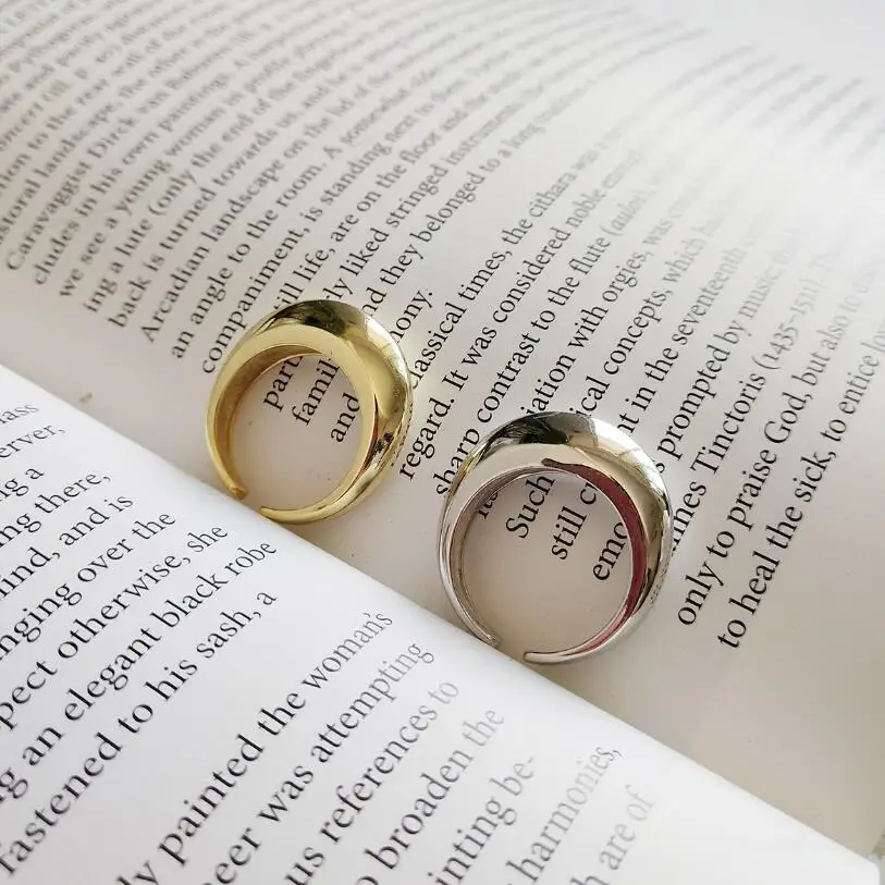 Женские открытые кольца в марокканском стиле элегантные вогнутые и выпуклые на