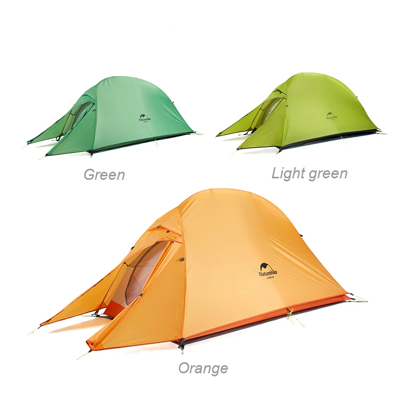 Naturehike CloudUp серия Сверхлегкий двухслойный походный тент 20D/210T ткань для 1 человека
