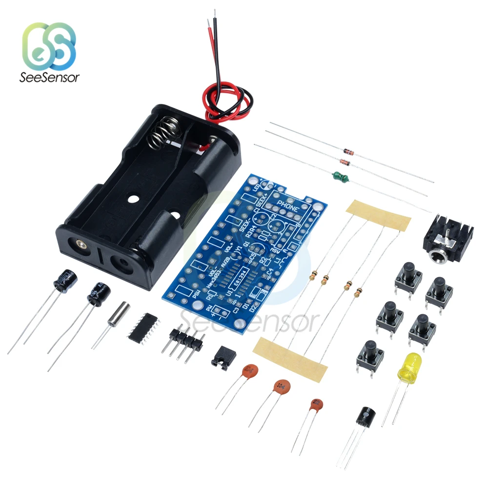 Беспроводной Стерео FM радиоприемник модуль PCB DIY электронные наборы 76 МГц 108