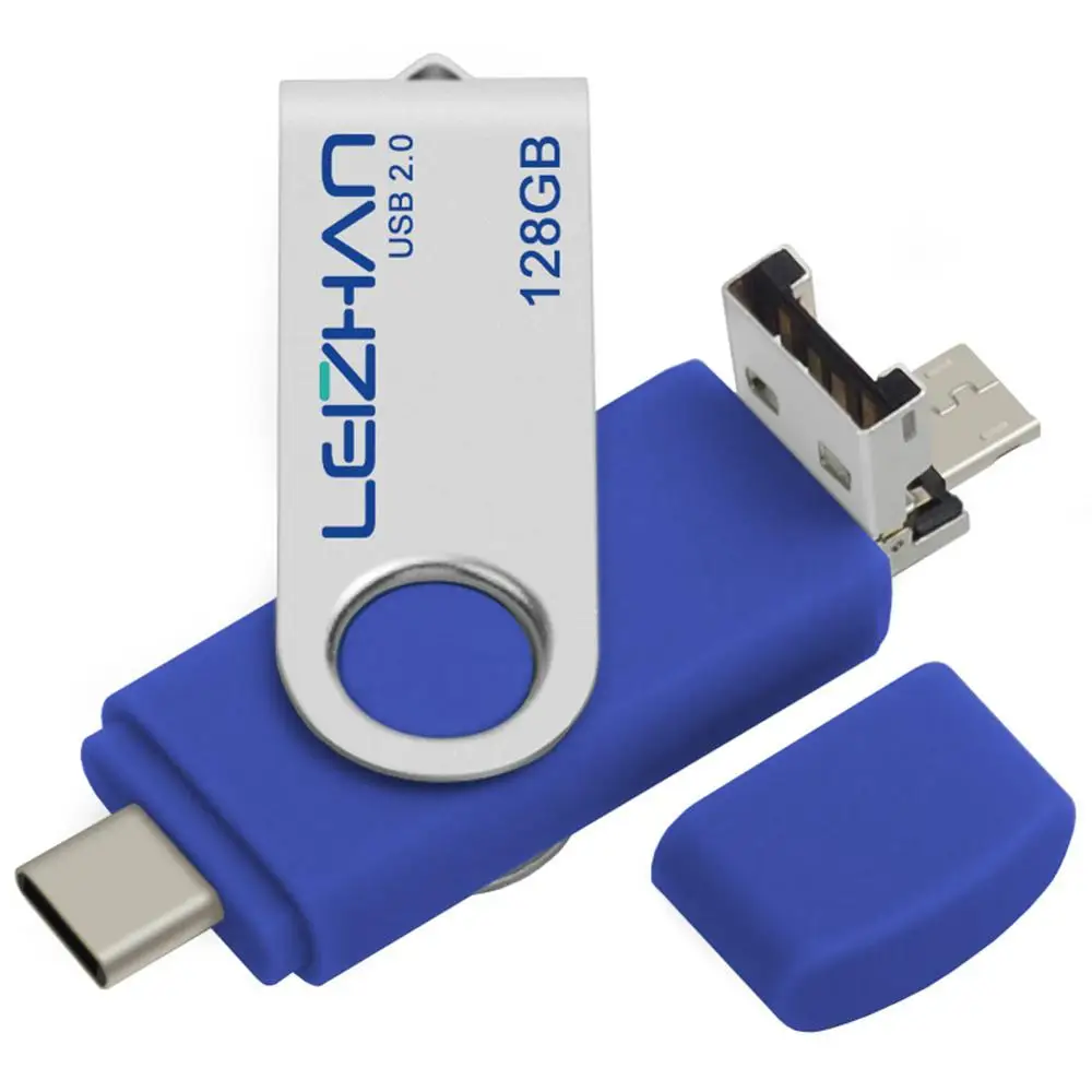LEIZHAN android type c usb флеш накопитель dirve otg Флешка USB C фото палка micro память устройство