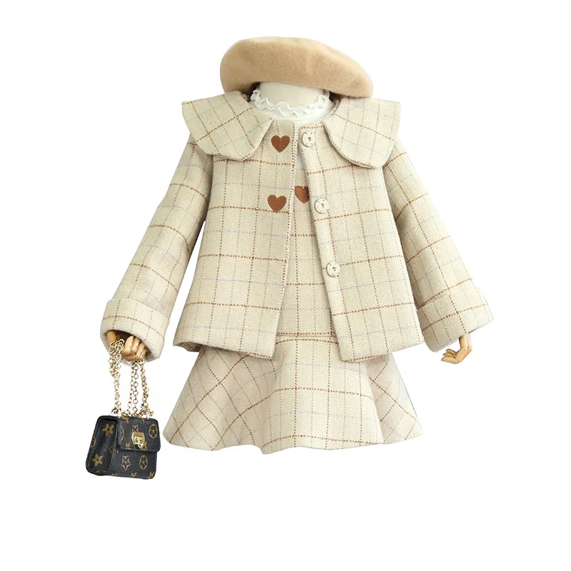 Пальто принцессы для девочек Новинка осени и зимы 2018 детская одежда костюм из