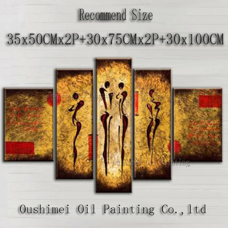 Ручная работа высокое качество современный абстрактный портрет танцора картина