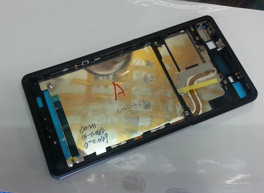 Оригинал для Sony Xperia Z3V D6708 Передняя ЖК средняя пластина рамка Корпус Крышка +