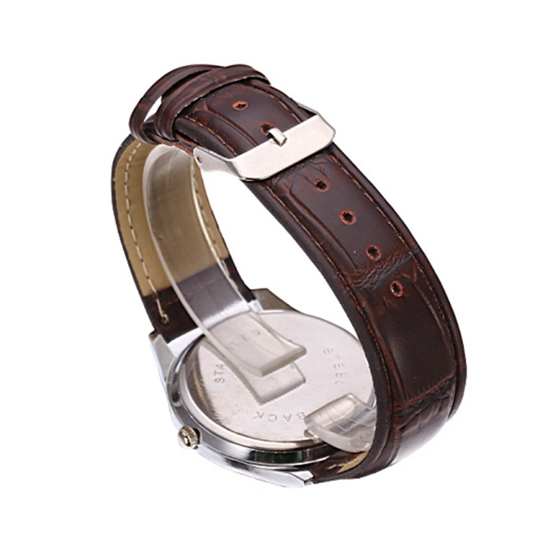 Мужские кварцевые часы Relojes Hombre простые кожаные деловые мужские с таймером Relogio