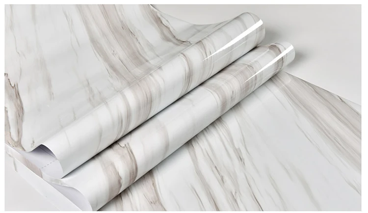 80cm Kitchen oil stickers self-adhesive marble pattern waterproof cabinet stove countertop wallpaper desktop bathroom renovation