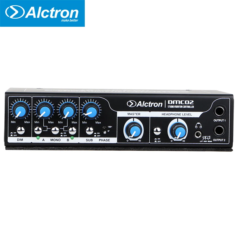 Alctron DMC02 профессиональный студийный монитор контроллер стерео гарнитура усилитель распределения