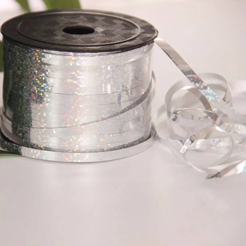 silver 100 ярдов/рулон атласная лента Гро-Гро ленты для свадьбы украшения для рождественской вечеринки упаковочные принадлежности бант ленты для поделок карты подарки - Цвет: silver