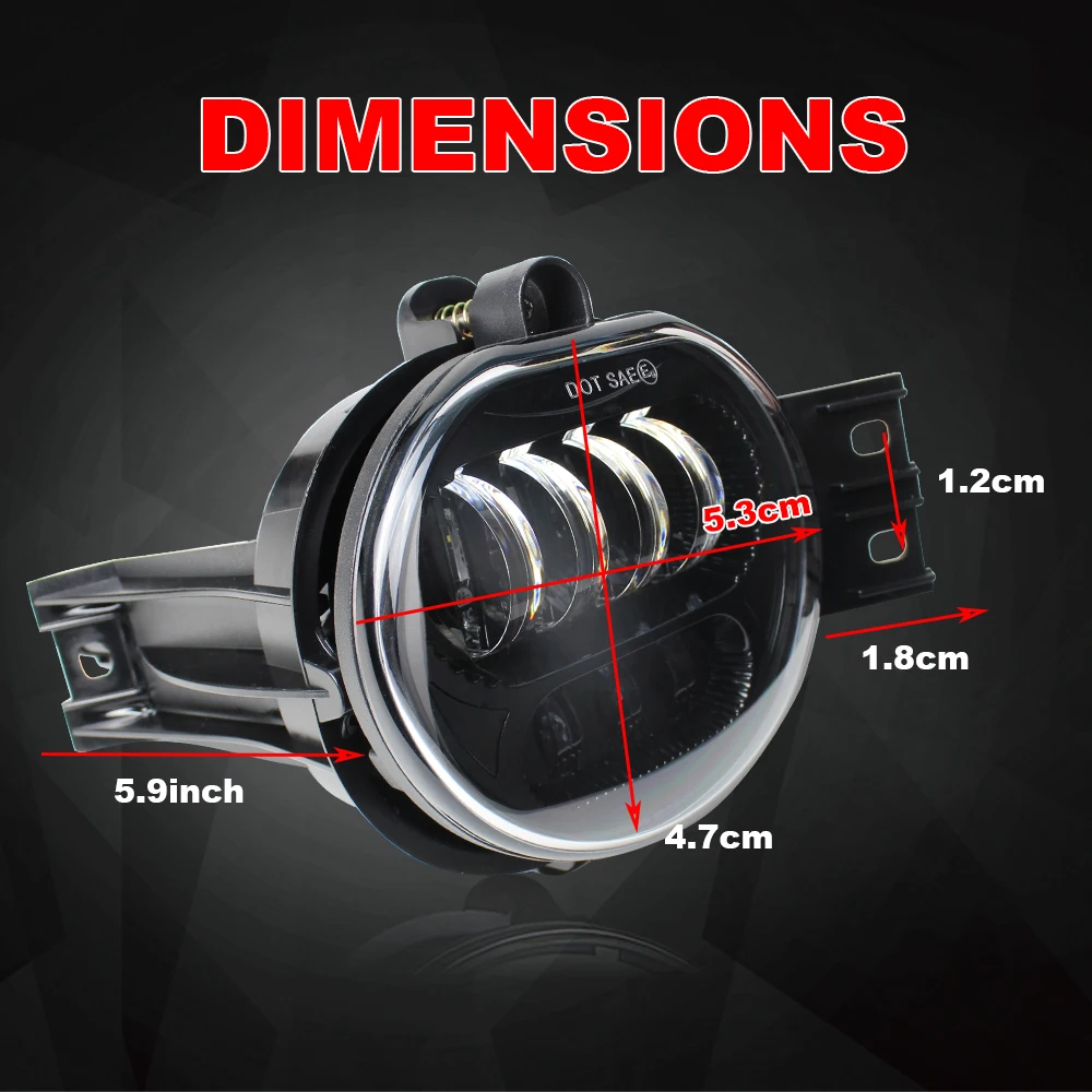 Светодиодный передний бампер автомобиля туман светильник лампа автомобилей