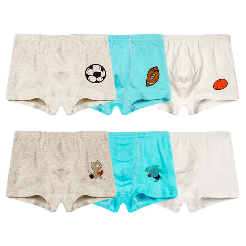 3 шт./Лот Детские хлопковые трусы с принтом|Трусики| |