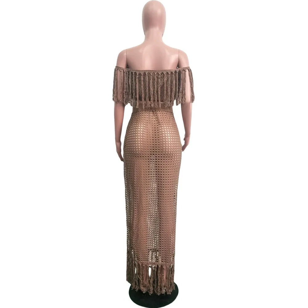 Пляжные купальные костюмы Coverup Outings Kaftan летнее платье 2 комплекта женские накидки с кисточками парео саронг размера плюс Tunica купальники
