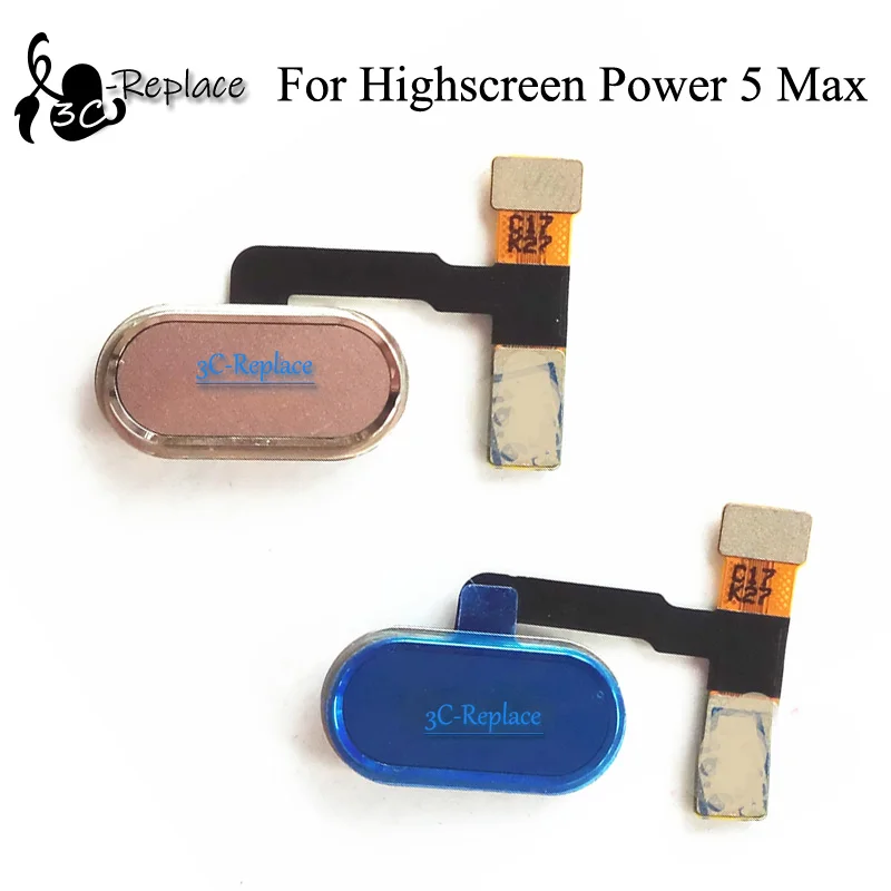 Для Highscreen power 5 Max сканер отпечатков пальцев Сенсорный датчик ID Home Кнопка возврата гибкий кабель в сборе Highscreen power Five Max