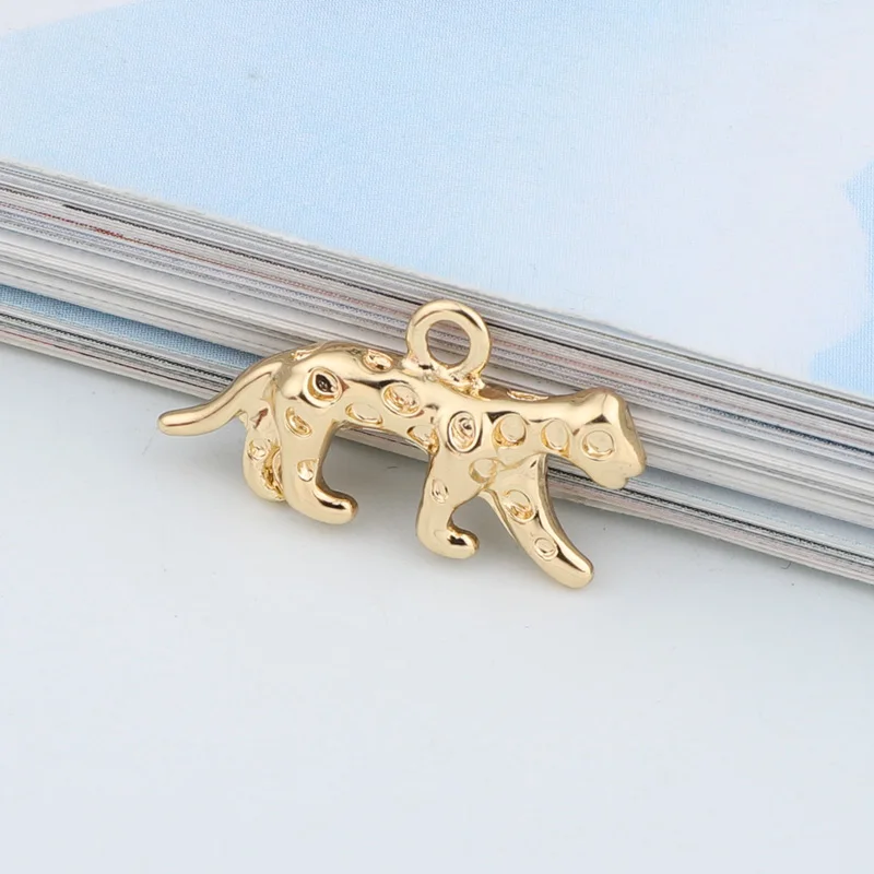 5 шт. Винтажные Ювелирные изделия из леопардового сплава подвески в виде животных