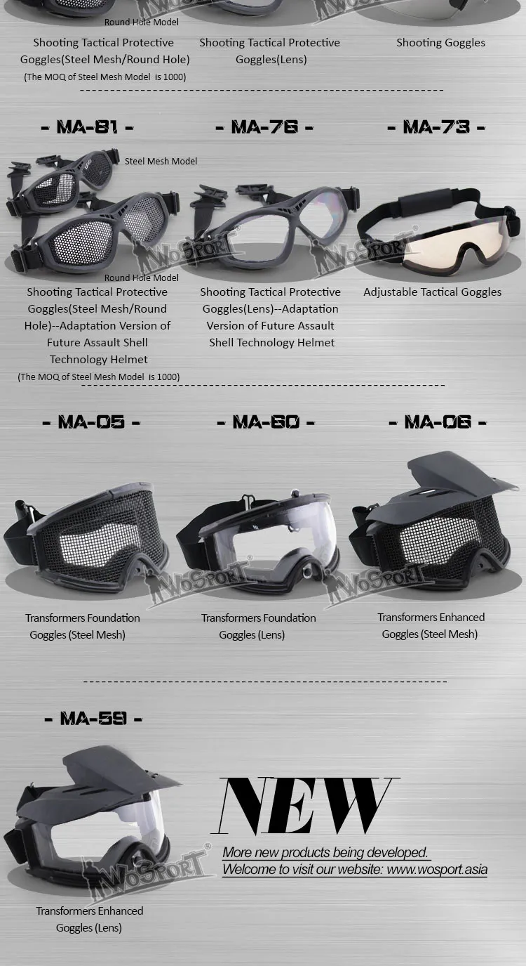 WoSporT Tactical Smith оптика BOOGIE регулятор GOGGLE тактические очки Американский шлем анти туман езда велосипедный Пейнтбол Очки