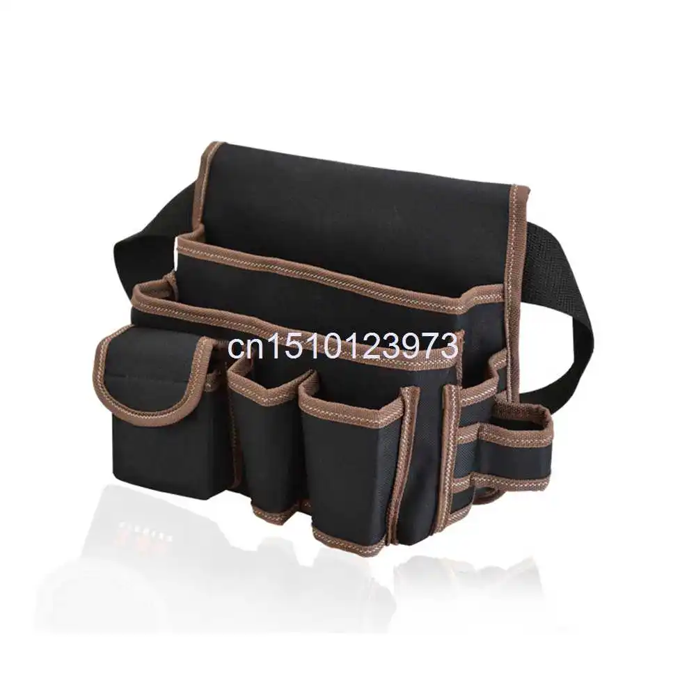 Electrician Hardware Maintenance Canvas Tool Bag Multifunction Belt Repair Pouch Oxford Cloth Waist Waterproof Carpenter Pockets |