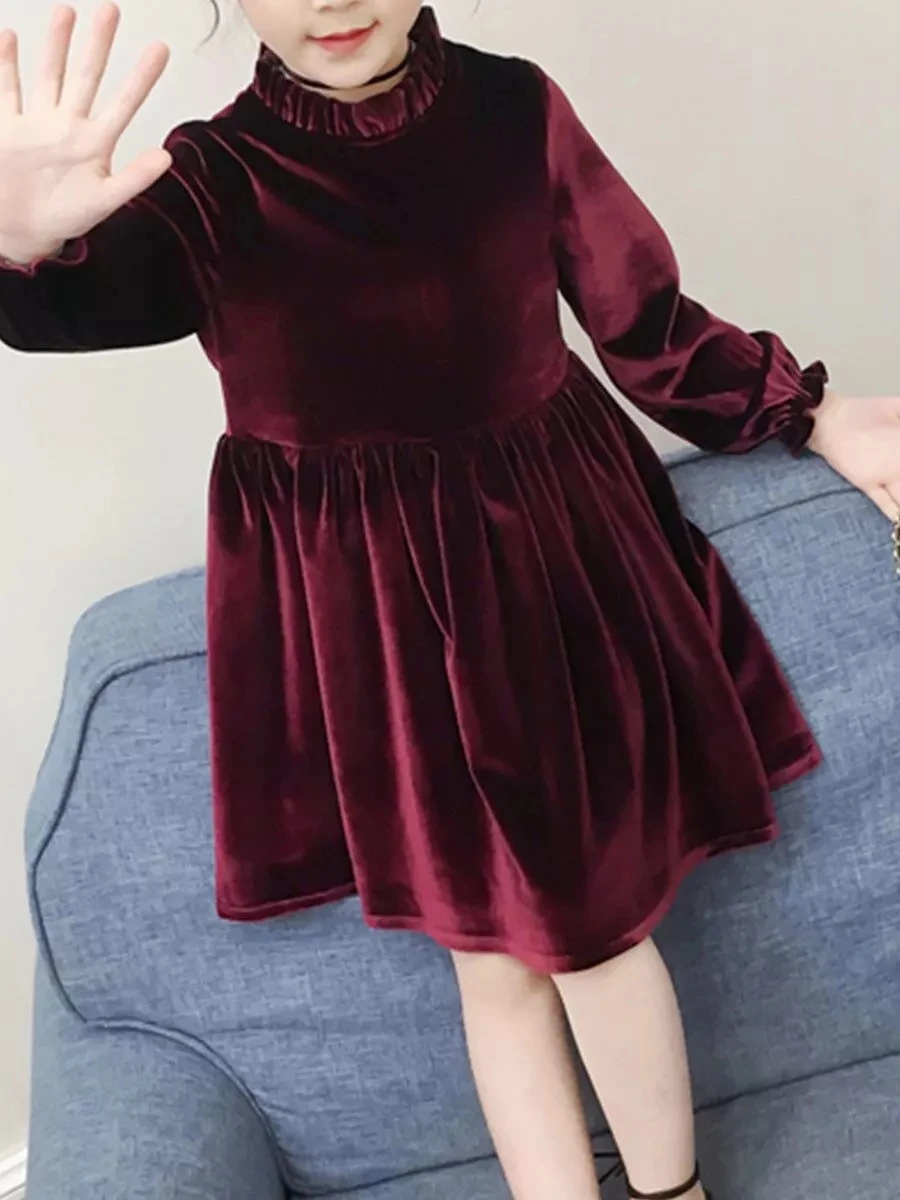 Humor Bear Brand New Spring Autumn Girls Dress Girls Clothes Long Sleeves Princess Party Dress Children Clothing 4-14 Years