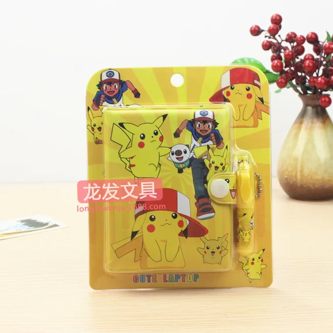 1 шт. блокнот hello kitty мультфильм маленькие желтые люди различные подарки Санта Клаус мультфильм Блокнот записная книжка - Цвет: Pikachu