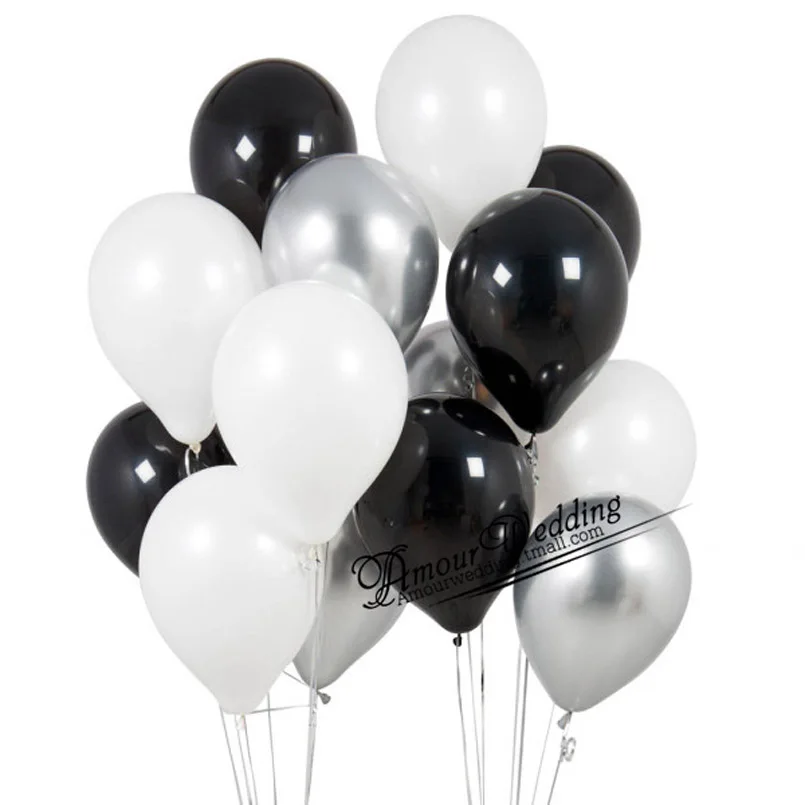 9 шт./лот 12 дюймовые металлические жемчужные латексные воздушные шары толстые