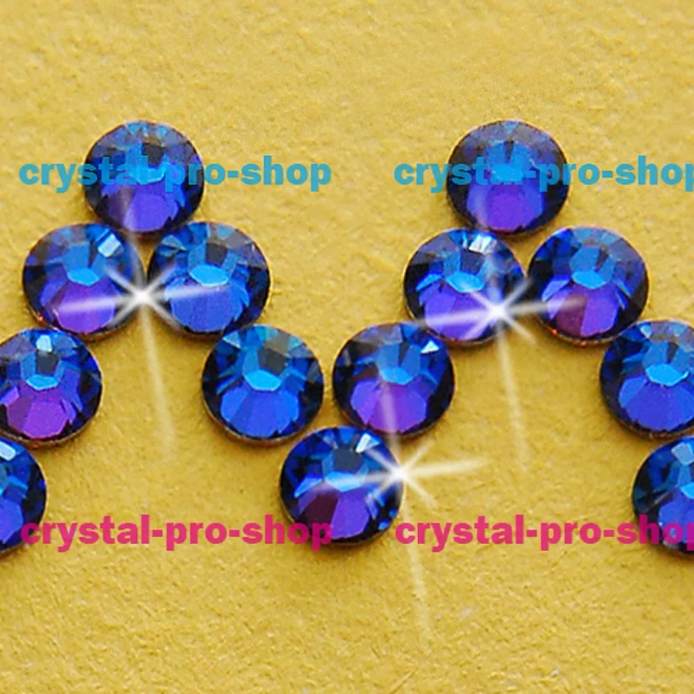 Сваровски Elements meridian blue (MBL) (без горячей фиксации/горячей фиксации) утюжок (ss5 ss34 ) ( 2