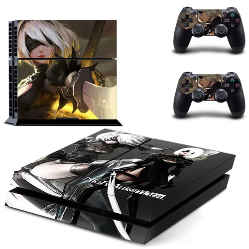 GYTM0984 Игра NieR Automata PS4 кожи наклейка виниловая для sony Playstation 4 консоли и 2 контроллеров PS4 кожи Стикеры - Цвет: GYTM0984