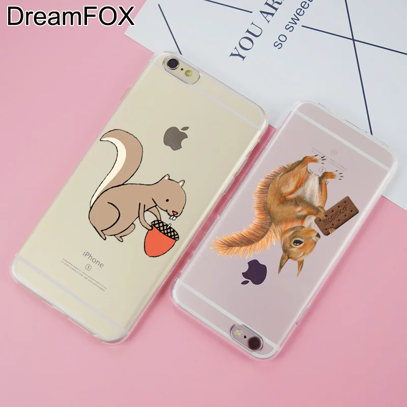 DREAMFOX K347 Squirrel Soft TPU Silicone Case Cover For Apple iPhone 11 Pro X XR XS Max 8 7 6 6S Plus 5 5S SE 5C 4 4S |