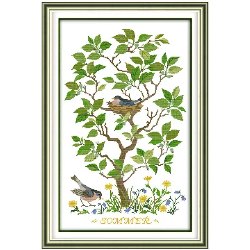 Птичье гнездо вышивка крестиком 11CT 14CT Набор для вышивки оптовая продажа с