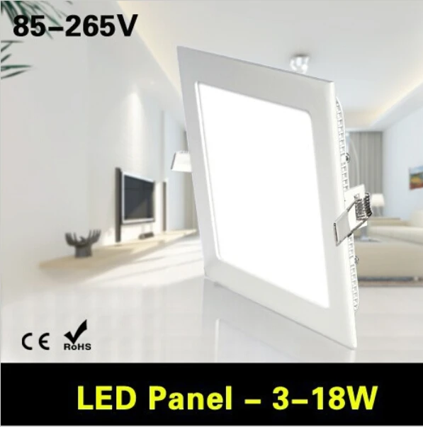 Встраисветильник емая Светодиодная панель для кухни 85 265 В переменного тока 3 Вт 6