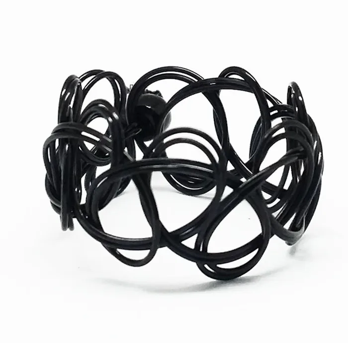 Ring 1 комплект, Летний стиль, ожерелье для женщин и девочек, эластичный винтажный, готический, в стиле панк Чокер-тату из эластичного материала, ожерелье, браслет, регулируемый эластичный - Окраска металла: Ring