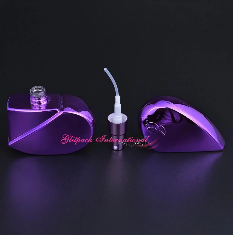 Глянцевые разноцветные флаконы для духов в форме сердца 20 шт./лот