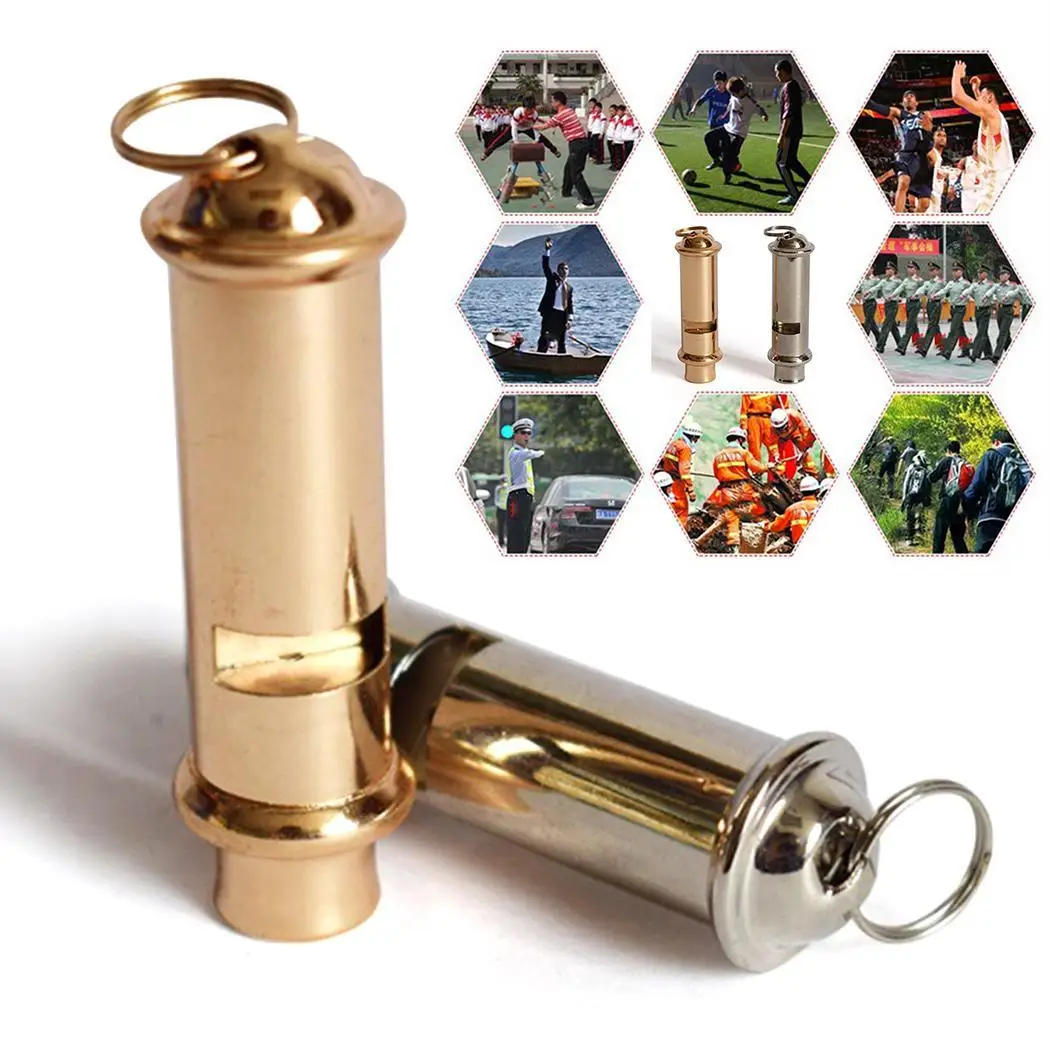 Новый нержавеющей стали Открытый аварийный свисток дрессировка домашних