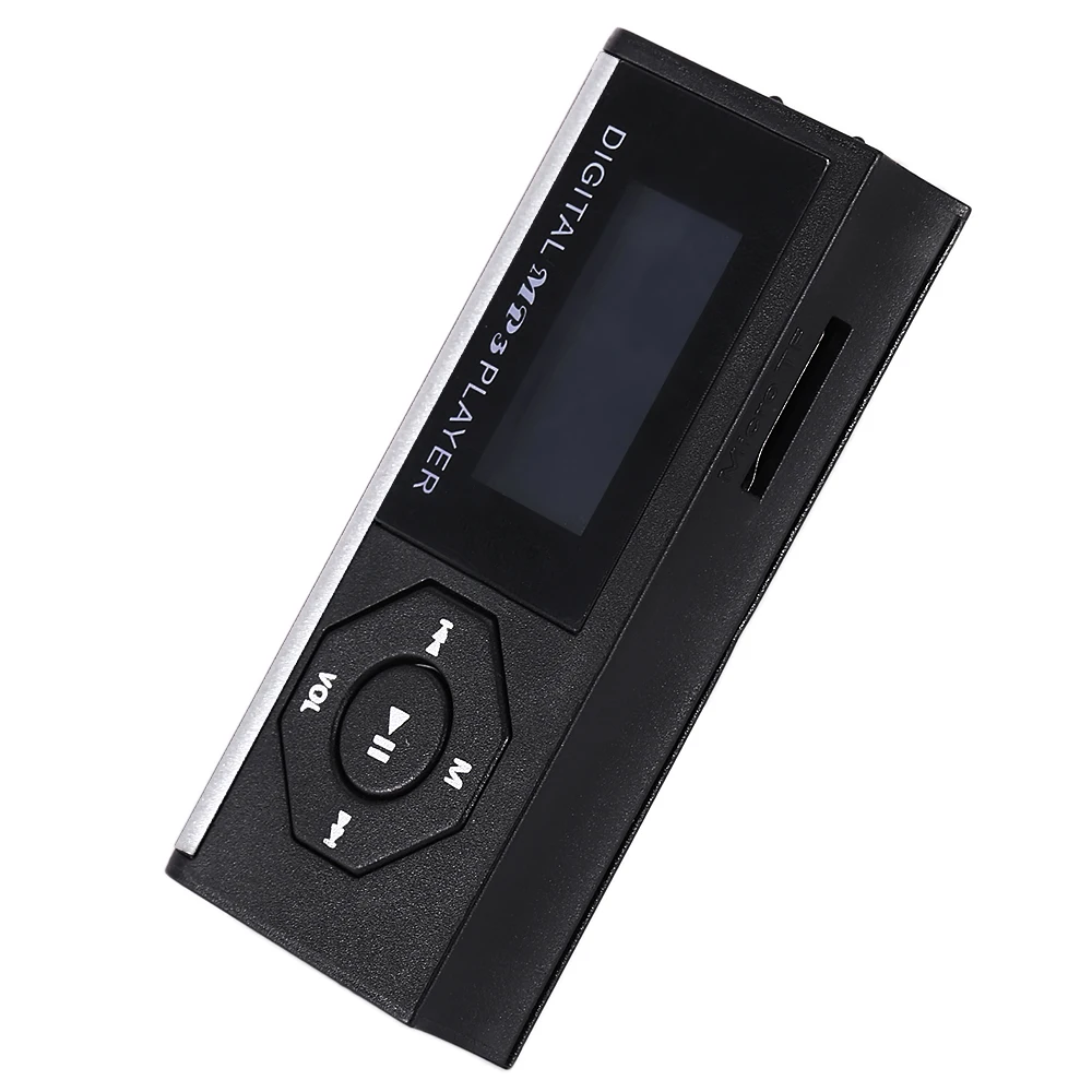Модные ЖК дисплей Экран Металл Мини Clip наушников usb кабель с 432SD карты MP3 музыка