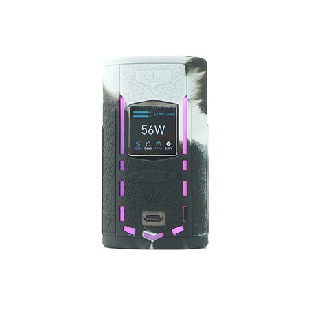 black white 10 шт текстурный чехол для VooPoo X217 Woody Vapes X 217 217 W TC Box Mod не скользит защитный силиконовый чехол - Цвет: black white