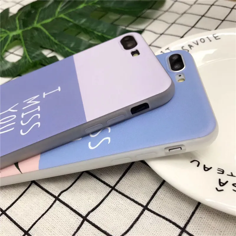 Простой литературный зеленый лист буквы Iphone6plus мобильный телефон оболочки Apple7/8