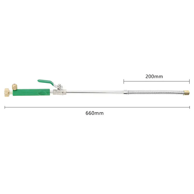 Green TPR 66cm 46/66 см автомобиль высокой Давление Мощность водяной пистолет садовая мойка водораспрыскивающее сопло опрыскиватель чистящий инструмент, прямые поставки - Цвет: Green TPR 66cm
