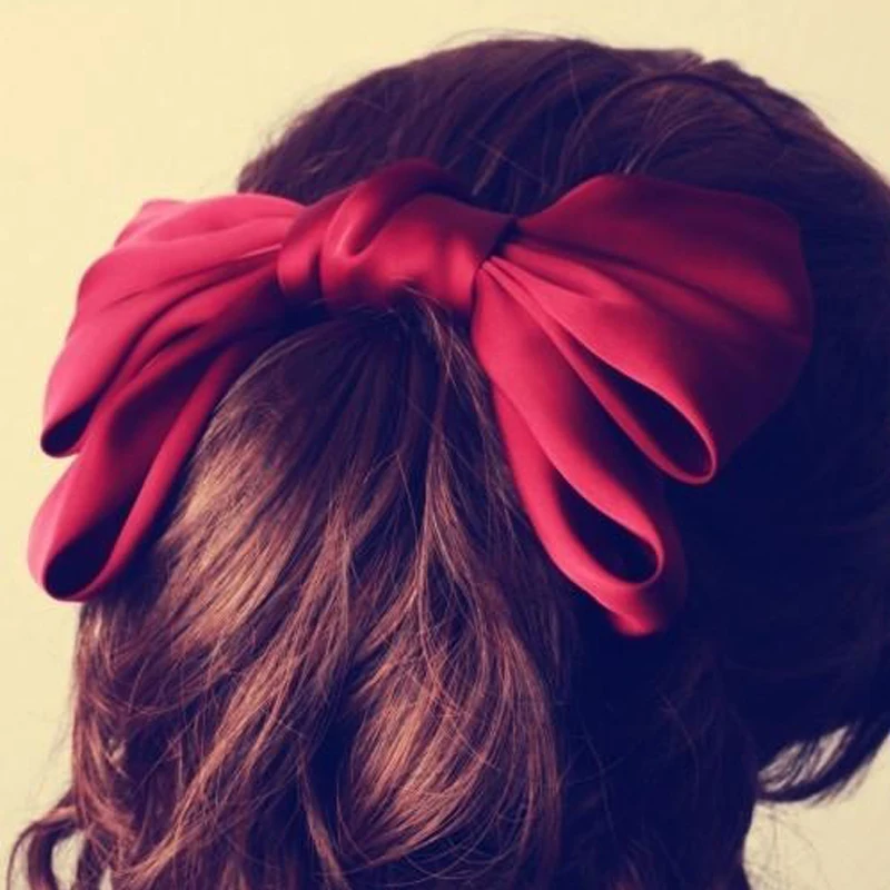 WmcyWell Модные Качественные большие красивые Для женщин девочек Шелковый бант