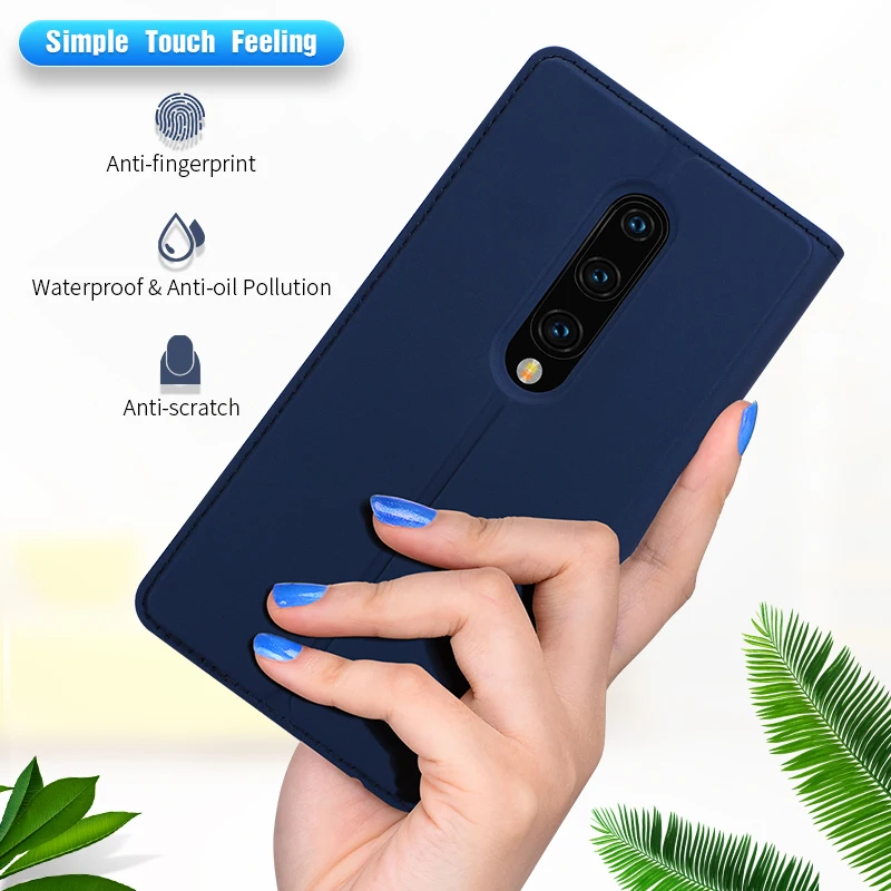 Чехол книжка DUX DUCIS из искусственной кожи для Oneplus 7 Pro чехол кошелек телефона Oneplus7