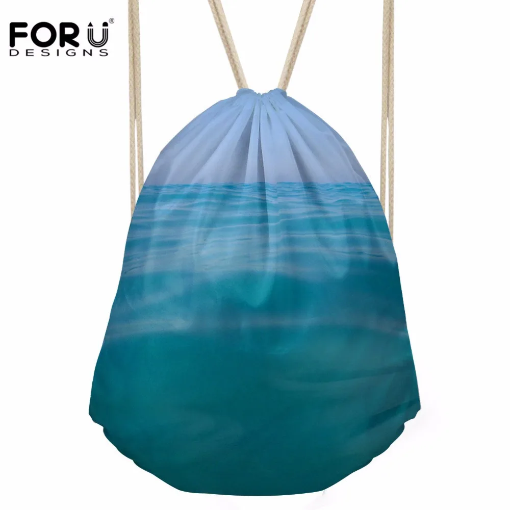FORUDESIGNS сумка с Кулиской для женщин Sea печати по нанесению собственных логотипов