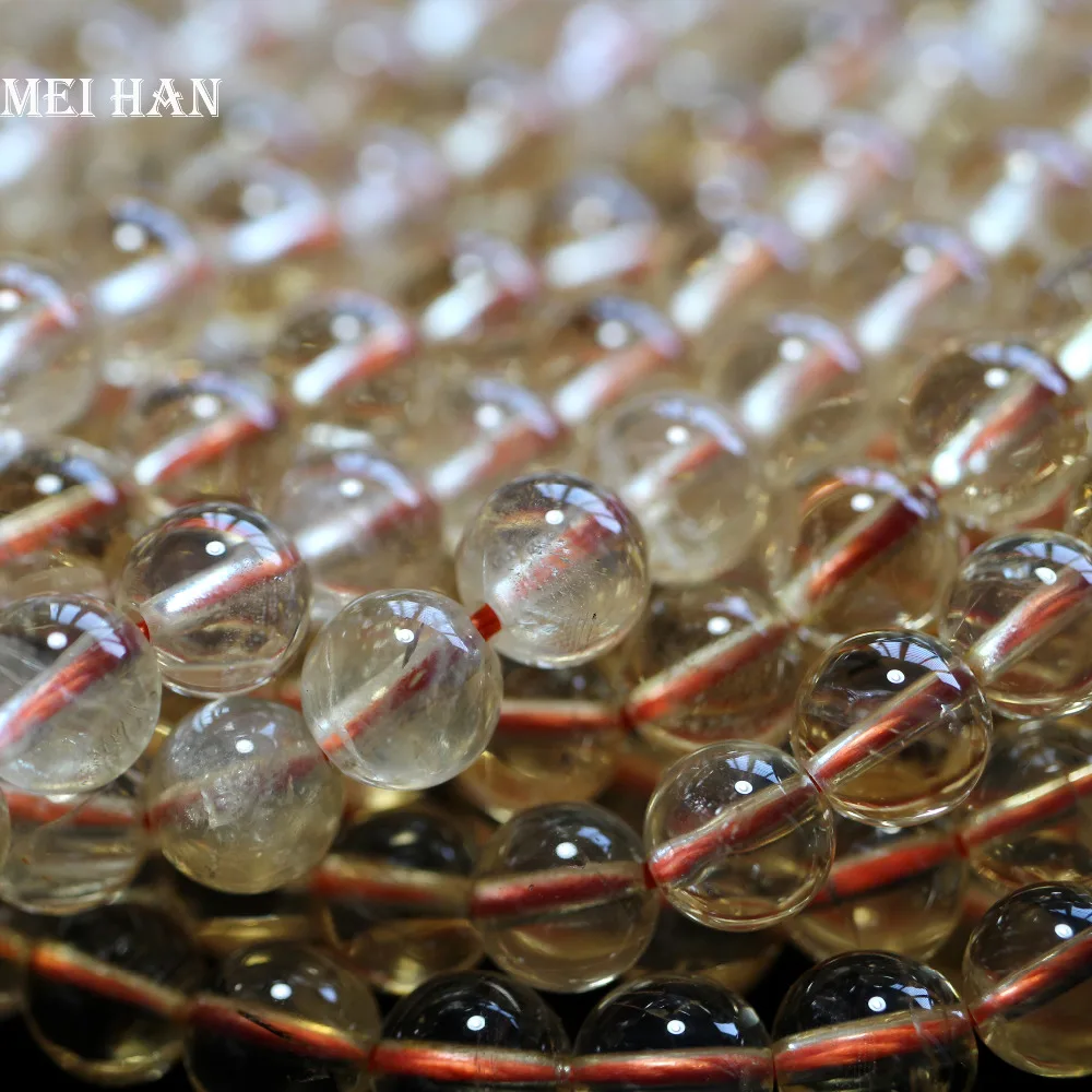 Бесплатная доставка оптовая продажа (2 нити/комплект) натуральный цитрин 6-6 5 мм