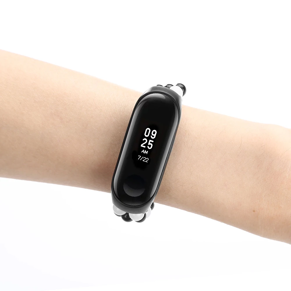 Ремень для Xiaomi mi band 3/4 браслет сменный ремешок для смарт-часов ремень двухцветный высекательный пресс машины для Керамика бусины ремешок для mi band 3/4 Accosseries