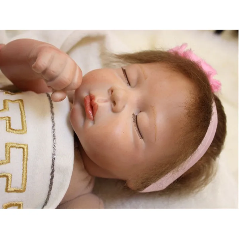 50 см/20 ''Реалистичного новорожденных Силиконовые винил возрождается подарок