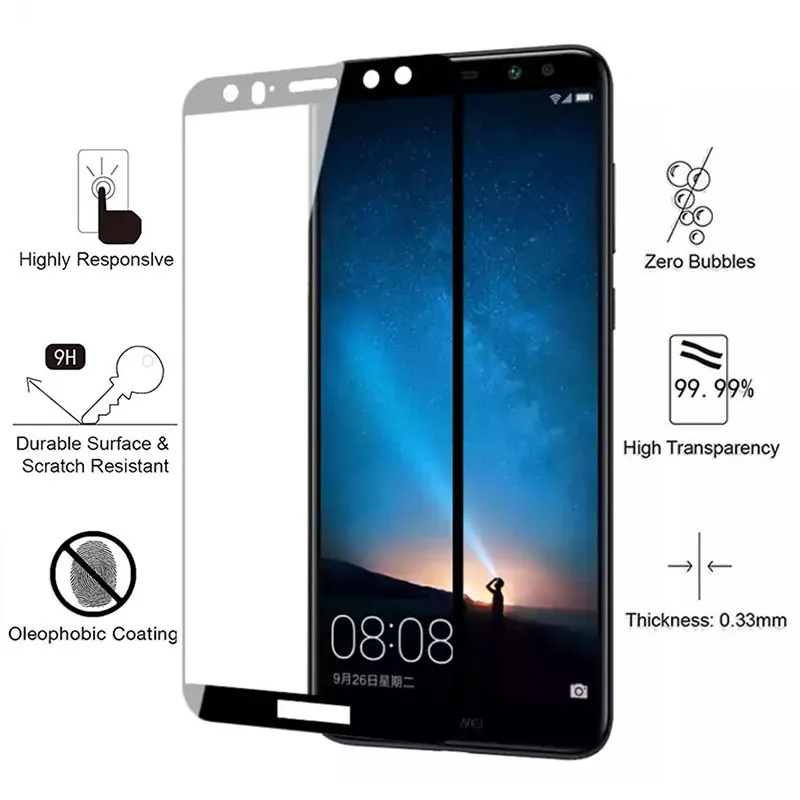 Защитное стекло для Huawei Nova Lite 2017 2i 3e Smart 2 I закаленное Mate Matte 10 9 защита экрана с