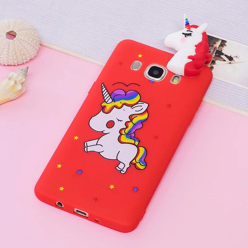 Чехол для Samsung Galaxy J5 2016 чехол J510 с 3D рисунком панды единорога | Мобильные телефоны