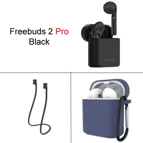 Black add case Rope Huawei Freebuds 2 Pro Huawei Bluetooth Headset CM-H2 Wireless earphone Hi-Fi Waterproof IP54 Tap control Wireless Charge - Цвет: Black add case Rope