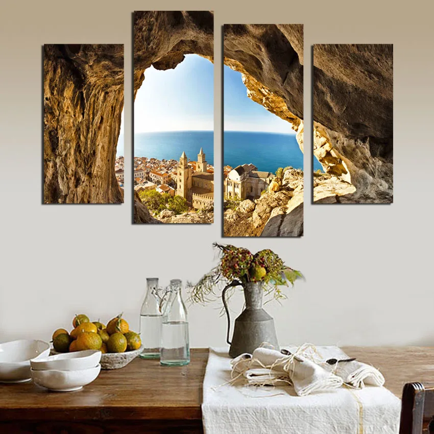 Элегантная поэзия Логотип мира архитектура пейзаж холст живопись