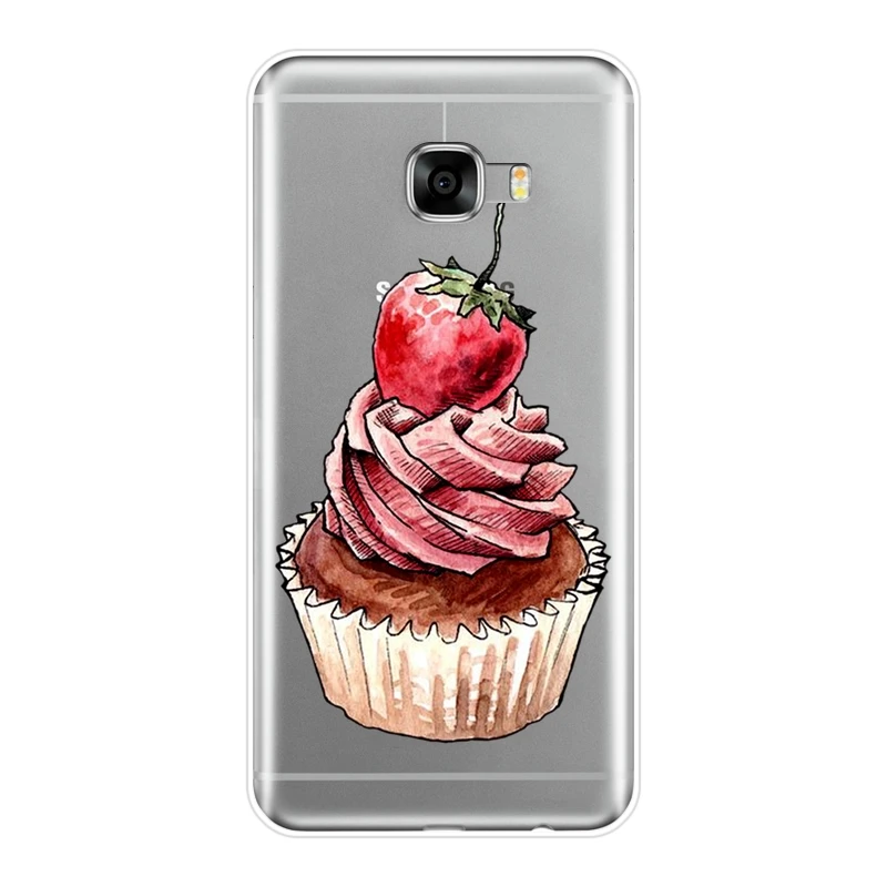 Силиконовый мягкий чехол-накладка для Samsung Galaxy C5 C7 C9 Pro | Мобильные телефоны и