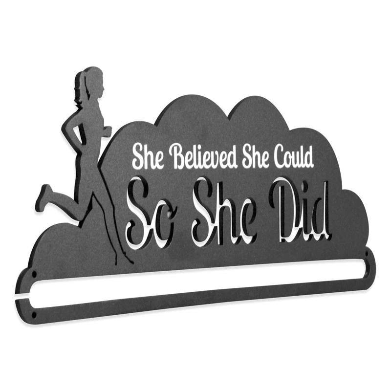 WR марафон медаль Вешалка для девушки Дисплей держатель из нержавеющей стали