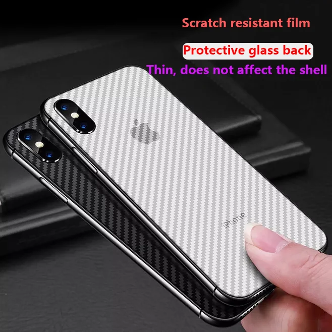 3D Анти отпечатков пальцев HD углеродное волокно мягкая пленка для iPhone X XS XR MAX
