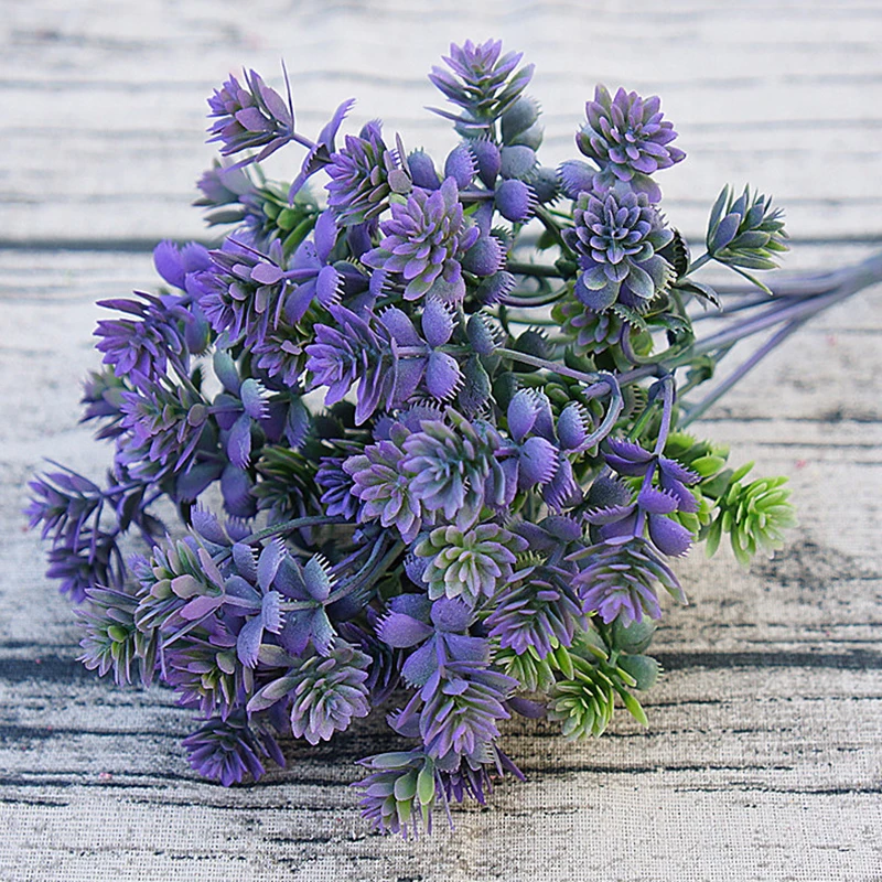 Мини цветы зеленое искусственное растение эвкалипта пластиковые листья трава