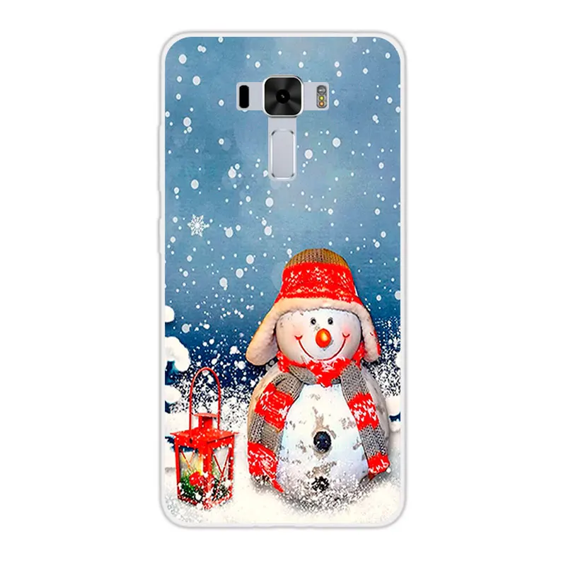 Чехол для Asus Zenfone 3 Laser ZC551KL чехол на Рождество мягкие силиконовые чехлы из ТПУ ZC 551KL
